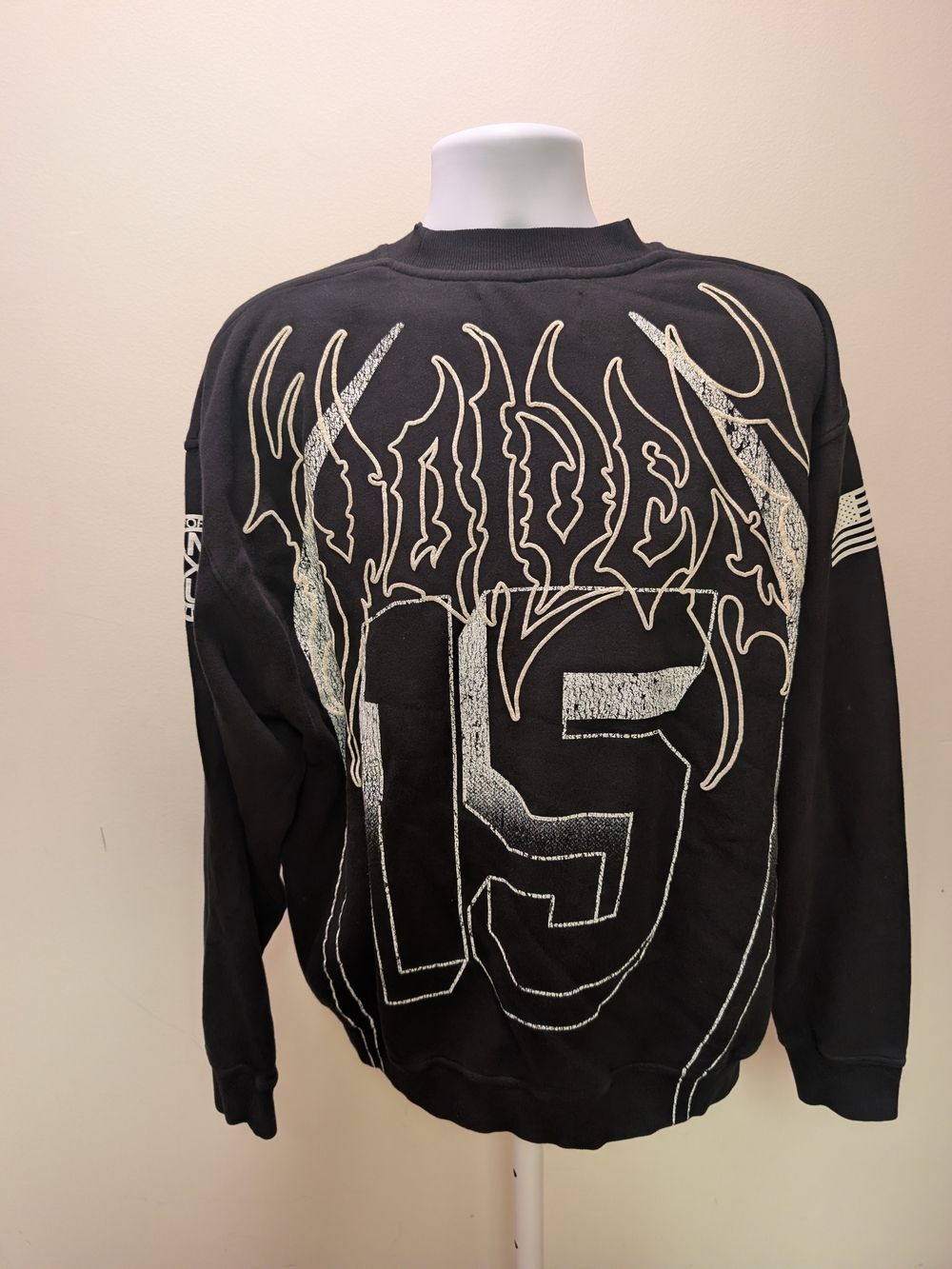 Men's Black Graphic Sweatshirt DARC sport wolves Bodybuilding Club